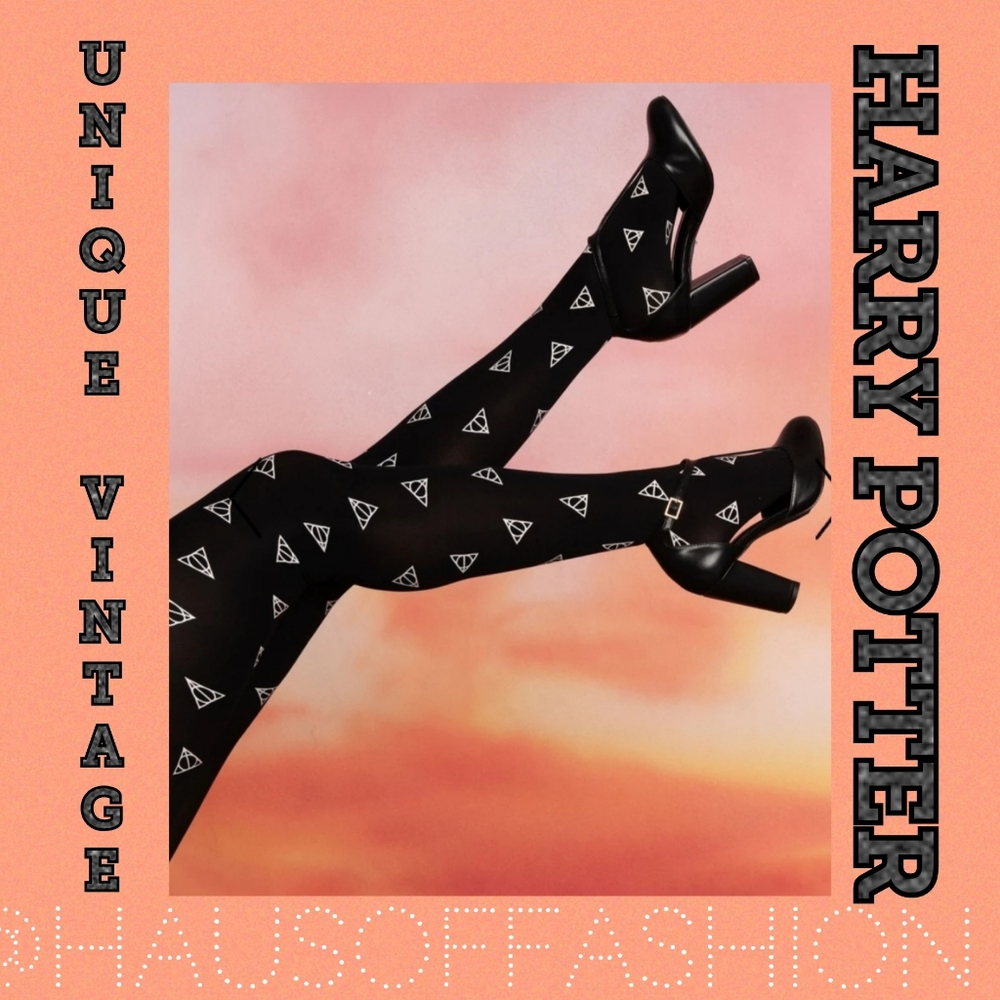 BOGO Unique Vintage HARRY POTTER Dealthy Hallows Tights!